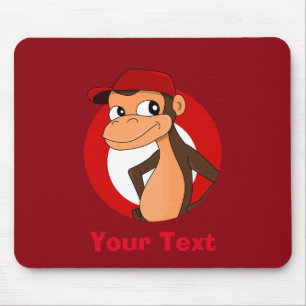 Aangepaste cartoon van chimp muismat