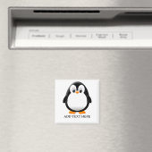 Aangepaste Cartoon van een Mooie Pinguïn Magneet (Insitu (Vaatwasser))