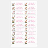 Aangepaste cartoon van een schattig gelukkig babyh labels (Vel)