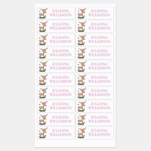 Aangepaste cartoon van een schattig gelukkig babyh labels (Vel)