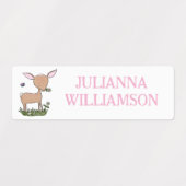 Aangepaste cartoon van een schattig gelukkig babyh labels (Design 2)