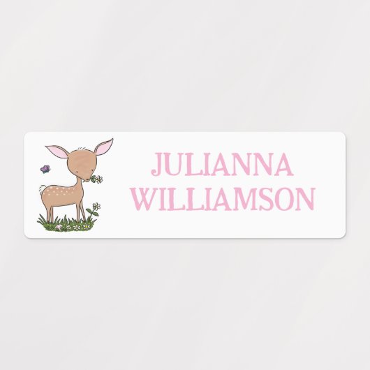 Aangepaste cartoon van een schattig gelukkig babyh labels (Design 1)