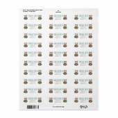 Aangepaste Cartoon vogelvogels Adresetiketten Etiket (Full Sheet)