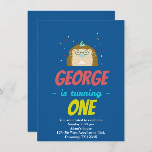 Aangepaste Cartoon voor kinderen met een stekker u Kaart (Voorkant / Achterkant)