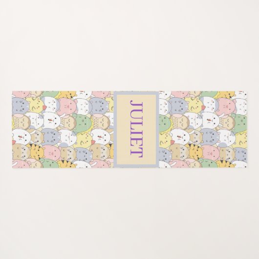 Aangepaste Cartoons Yogamat (Achterkant (horizontaal))