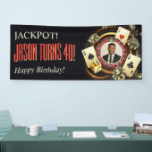 Aangepaste Casino Feest Banner, Vegas Feest Foto Spandoek (Beurs)