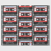 Aangepaste Cassette Mixtape Aangepaste Naam, Geleg Cadeaupapier (Vlak)