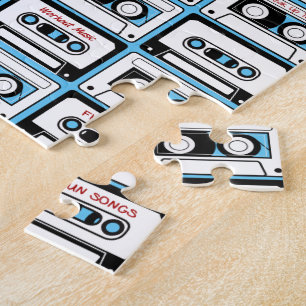 Aangepaste Cassettebandjes voor retro Legpuzzel