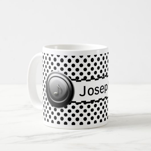Aangepaste cassettespeler koffiemok (Voorkant links)