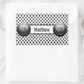 Aangepaste cassettespeler rechthoekige sticker (Tas)