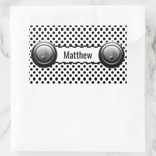 Aangepaste cassettespeler rechthoekige sticker (Tas)