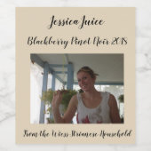 Aangepaste Casual tan | Foto | Wijn Etiket (Enkel label)