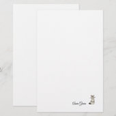 Aangepaste Cat breinaald Eenvoudig briefpapier (Voorkant / Achterkant)