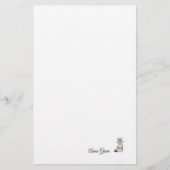 Aangepaste Cat breinaald Eenvoudig briefpapier (Voorkant)