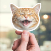 Aangepaste Cat Face Sticker – Gepersonaliseerde fo