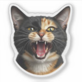 Aangepaste Cat Face Sticker – Grappige gepersonali (Voorkant)