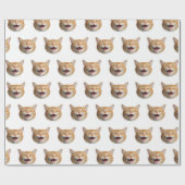 Aangepaste Cat Foto Gepersonaliseerde Gift Wrap Cadeaupapier (Vlak)