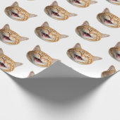 Aangepaste Cat Foto Gepersonaliseerde Gift Wrap Cadeaupapier (Hoek)
