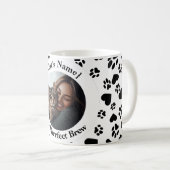 Aangepaste Cat Lover Mok met foto en naam (Voorkant rechts)