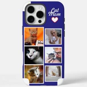 Aangepaste Cat Mom-fotocollage telefoonhoesje met iPhone 16 Pro Max Hoesje