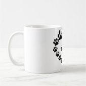 Aangepaste Cat Paw Print Heart Coffee Mok (Links)