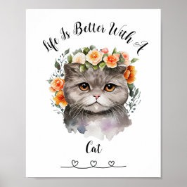 Aangepaste Cat Pet Wall Art Poster