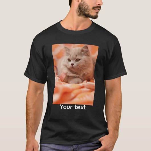Aangepaste Cat Photo Shirt (Voorkant)