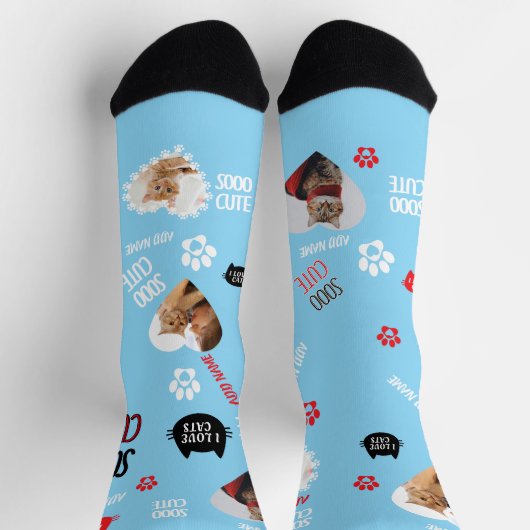 Aangepaste Cat Sokken Foto voor Pet Lovers (Top)