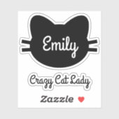 Aangepaste Cat Vinyl gesneden Stickers (Vel)