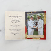 Aangepaste Cathy - Patriottische Vintage Vlag Bedankkaart (Binnen)
