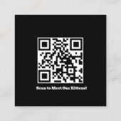 Aangepaste Cattery Visitekaartje met foto's en QR- (Achterkant)