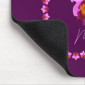 Aangepaste Cattleya Orchid Motif Print Muismat (Hoek)