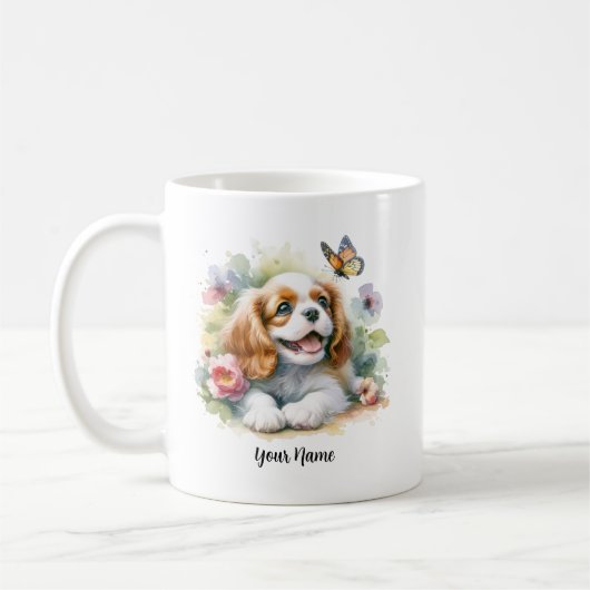 Aangepaste Cavalier King Charles Spaniel Mok en Qu (Links)