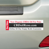 Aangepaste CBDA-Bumpersticker Bumpersticker (Op auto)