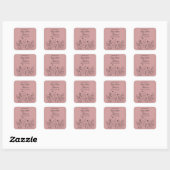 Aangepaste 'Celebrate the Life'-herdenkingskaars Vierkante Sticker (Vel)