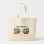 Aangepaste CELEBRATING AFRIKA Grote Tote Bag (Voorkant)