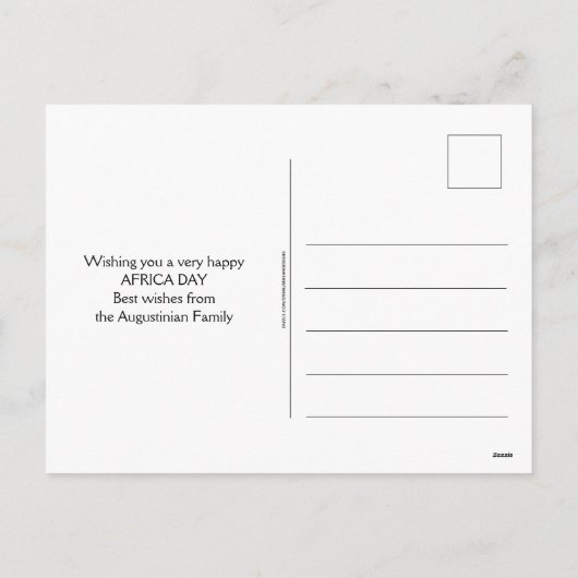 Aangepaste CELEBRATING AFRIKA-vlaggen Feestdagenkaart (Achterkant)