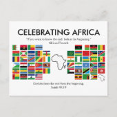 Aangepaste CELEBRATING AFRIKA-vlaggen Feestdagenkaart (Voorkant)