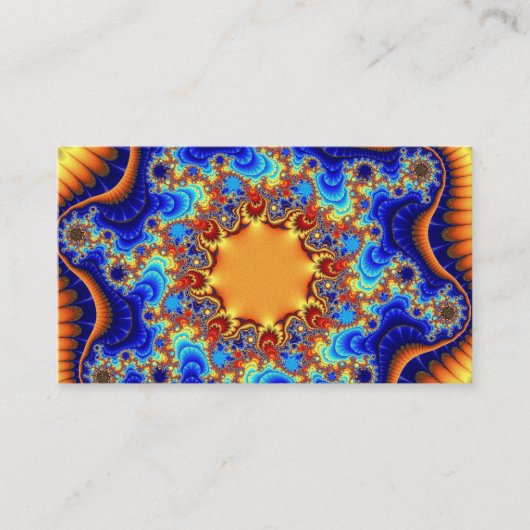 Aangepaste Celestial Fractalscope-Visitekaartjes Visitekaartje (Voorkant)