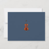 Aangepaste Cello Notitiekaart Notitiekaartje (Achterkant)