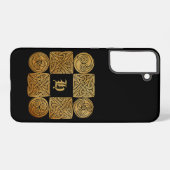 Aangepaste Celtic Knotwork Cross Samsung Galaxy Hoesje (Achterkant horizontaal)