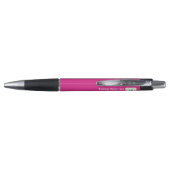 Aangepaste Cerise Roze Promotionele Zaken met Logo Pen (Achterkant)