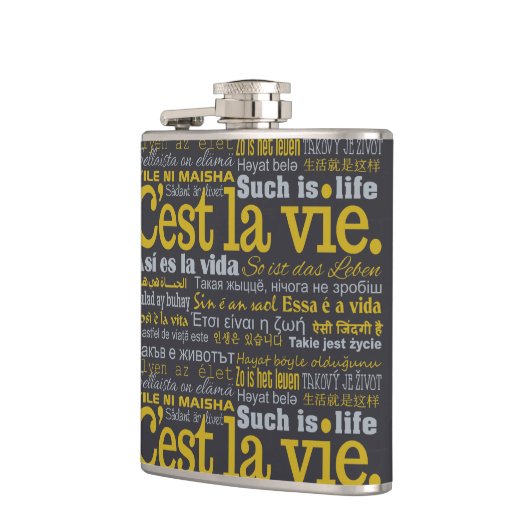 Aangepaste C'est La Vie-fles Heupfles (Links)