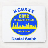 Aangepaste CFMC-Muismat met Callsign en naam Muismat (Voorkant)