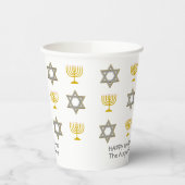 Aangepaste Chanoeka Papieren Bekers (Links)