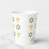 Aangepaste Chanoeka Papieren Bekers (Rechts)