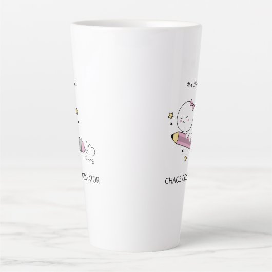 Aangepaste Chaos Coördinator Latte Mok (Voorkant)