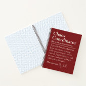 Aangepaste Chaos Coördinator Notitieboek Cadeau vo (Binnen)