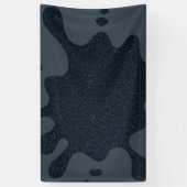 Aangepaste Charcoal Inkt Spat Banner – Ruis Textuu (Verticaal)