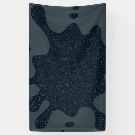 Aangepaste Charcoal Inkt Spat Banner – Ruis Textuu (Verticaal)